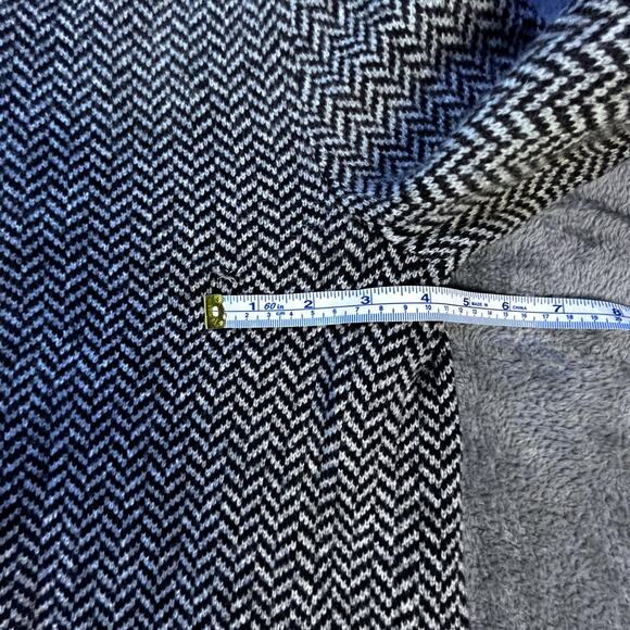 Lauren Ralph Lauren Zip Cardigan Sweater Womens Medium Lambswool Herringbone - Picture 7 of 13